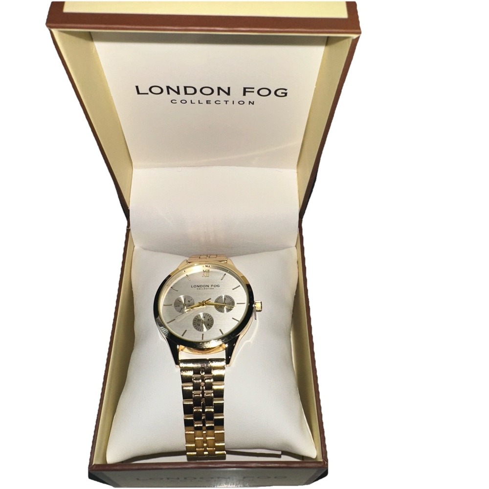 London Fog Westminster Gold Watch Women's New In Box